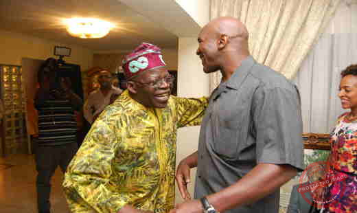 Asiwaju Bola Ahmed Tinubu and Evander Holyfield Photo