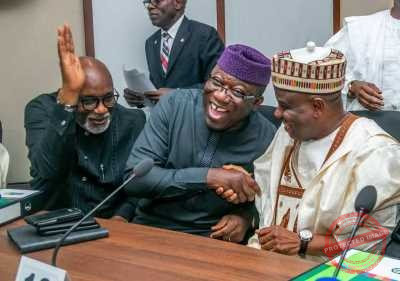 Kayode Fayemi, Tambuwal and Akeredolu Photo