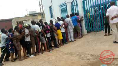 frontage of a bank in Osogbo on Wednesday Photo