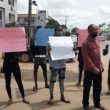 Pro-Obaseki protesters photo