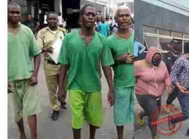 Ayogu Fidelis, Eke Chibuzor, Egbunefu Felix and Rose Georgewill. Photo