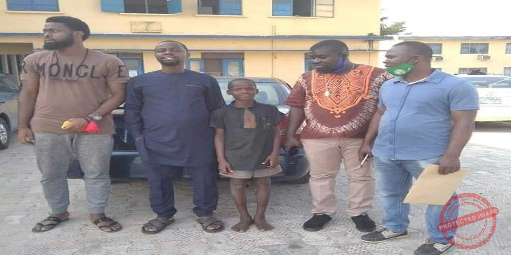 Gift Osayuhi, the "IGP", with members of the Talakawa Parliament after his release photo