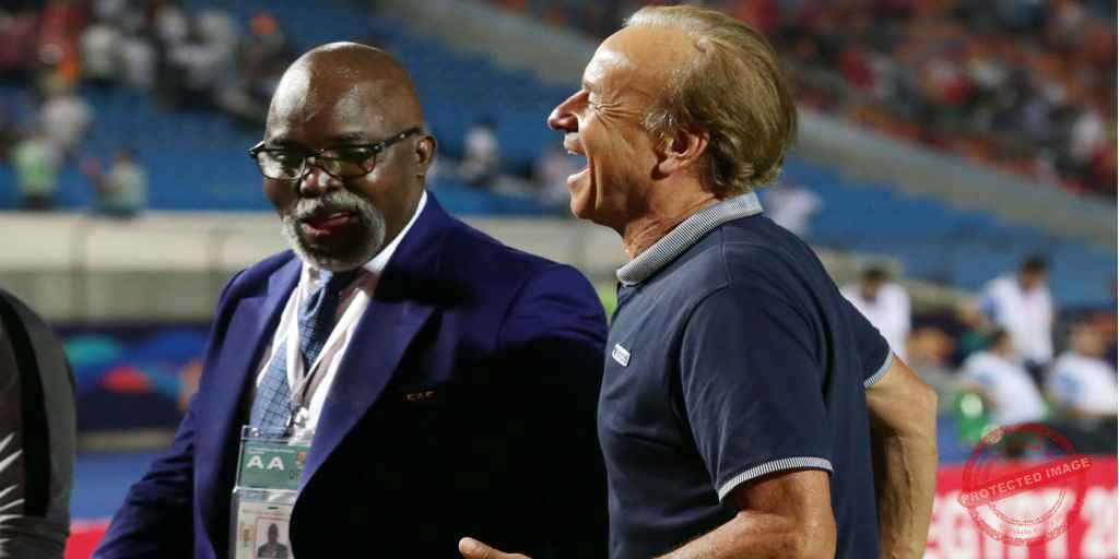 Gernart Rorh with Amaju Pinnick