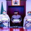 L-R Vice President Yemi Osinbajo SAN, Deputy Secretary General of the United Nations Amina J. Mohammed, Minister of Finance, Zainab Ahmed, Foreign Affairs Minister, Geoffrey Onyeama