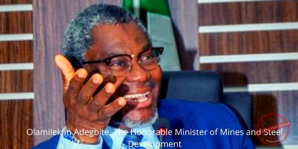 Olamilekan Adegbite, The Honorable Minister of Mines and Steel Development photo