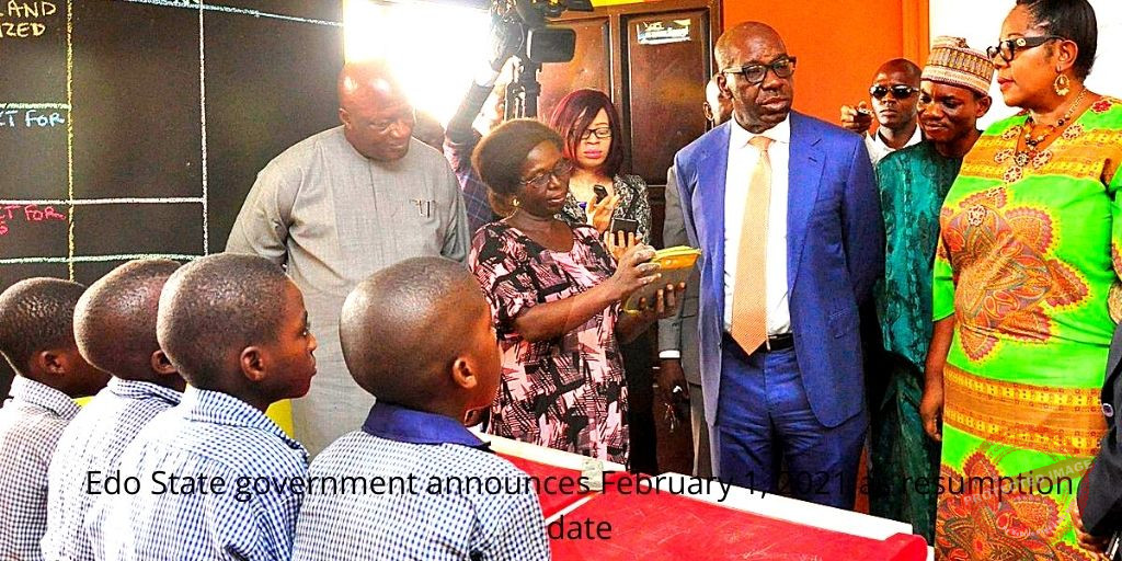 Edo State government announces February 1, 2021 as resumption date photo