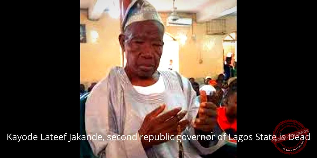 Kayode Lateef Jakande, second republic governor of Lagos State Photo