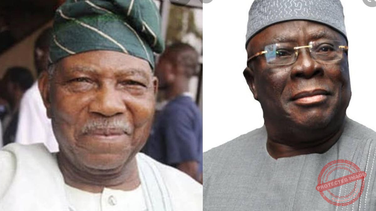 Pa Reuben Fashoranti and Pa Ayo Adebanjo Photo