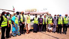 Nigeria takes first delivery of 3.92 doses of Oxford/AstraZeneca COVID-19 Vaccines. Photo