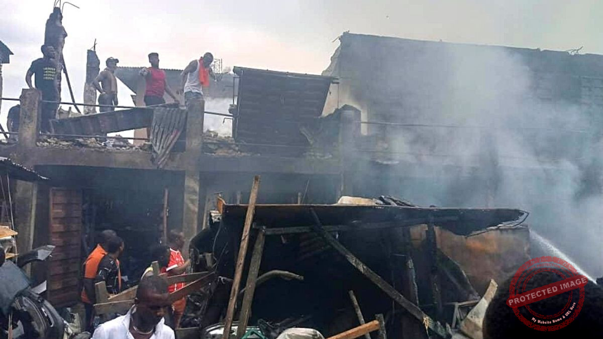 Part of Ladipo Spareparts Market Gutted by Fire