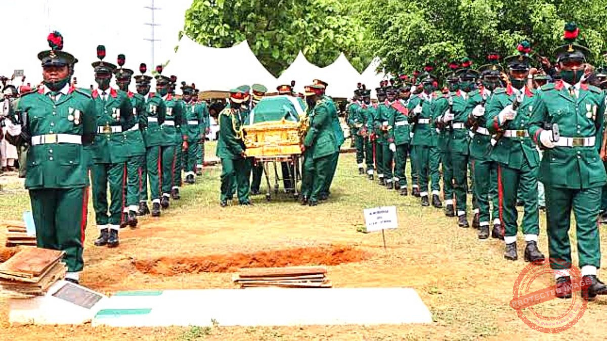 The late Chief of Army Staff, COAS, Lt. Gen. Ibrahim Attahiru was laid to rest photo