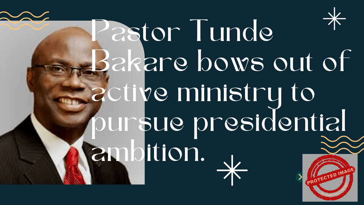 Pastor Tunde Bakare