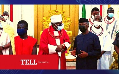 Oba of Benin Laments Bad State of the Nation As Osinbajo Assures He Has Capacity to Govern Nigeria