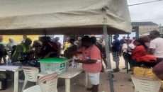 Voting at Surulere area of Lagos