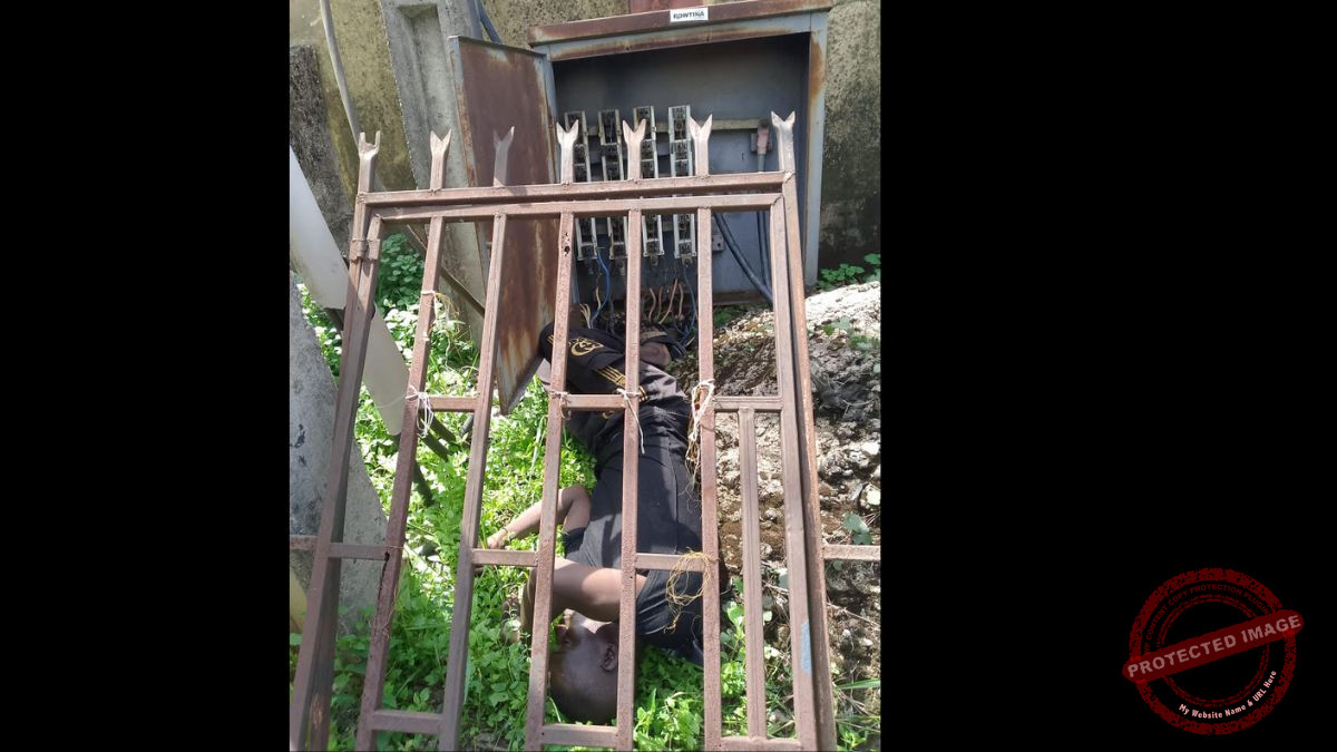 Cable thief electrocuted