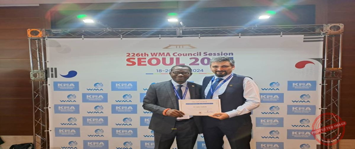 Enabulele, Ex-WMA President, Inducted Honorary Member Turkish Medical Association