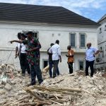 Pictures of building collapse in Port Harcourt