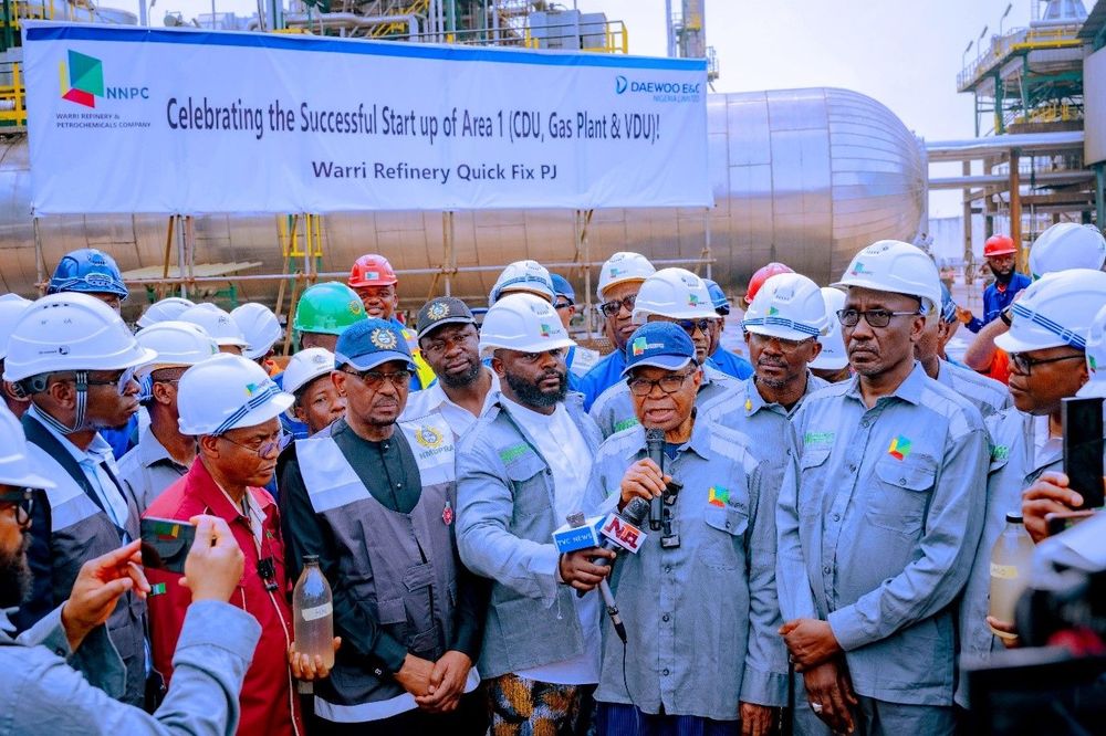 WRPC’S Area 1 CDU, Gas plant and VDU plant in Warri, Delta State