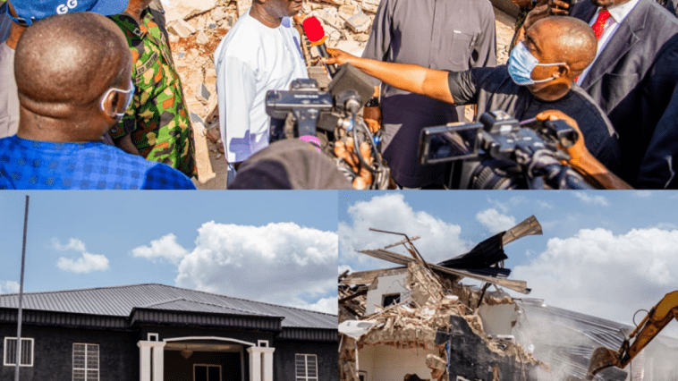Yahoo Boys’ Secret Operational Base in Edo Demolished as Okpebholo Intensifies Onslaught Against Cult-Related Killings, Ritualists and Kidnappers