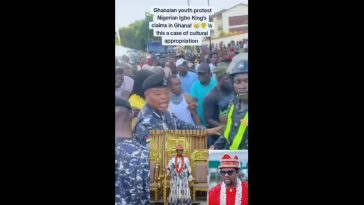 Tensions Rise in Ghana as Youths Protest Installation of Igbo King in Accra