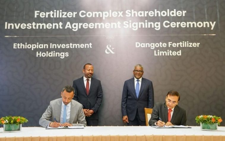 Ethiopia Strikes $2.5B Deal with Dangote to Build World-Class Fertilizer Plant