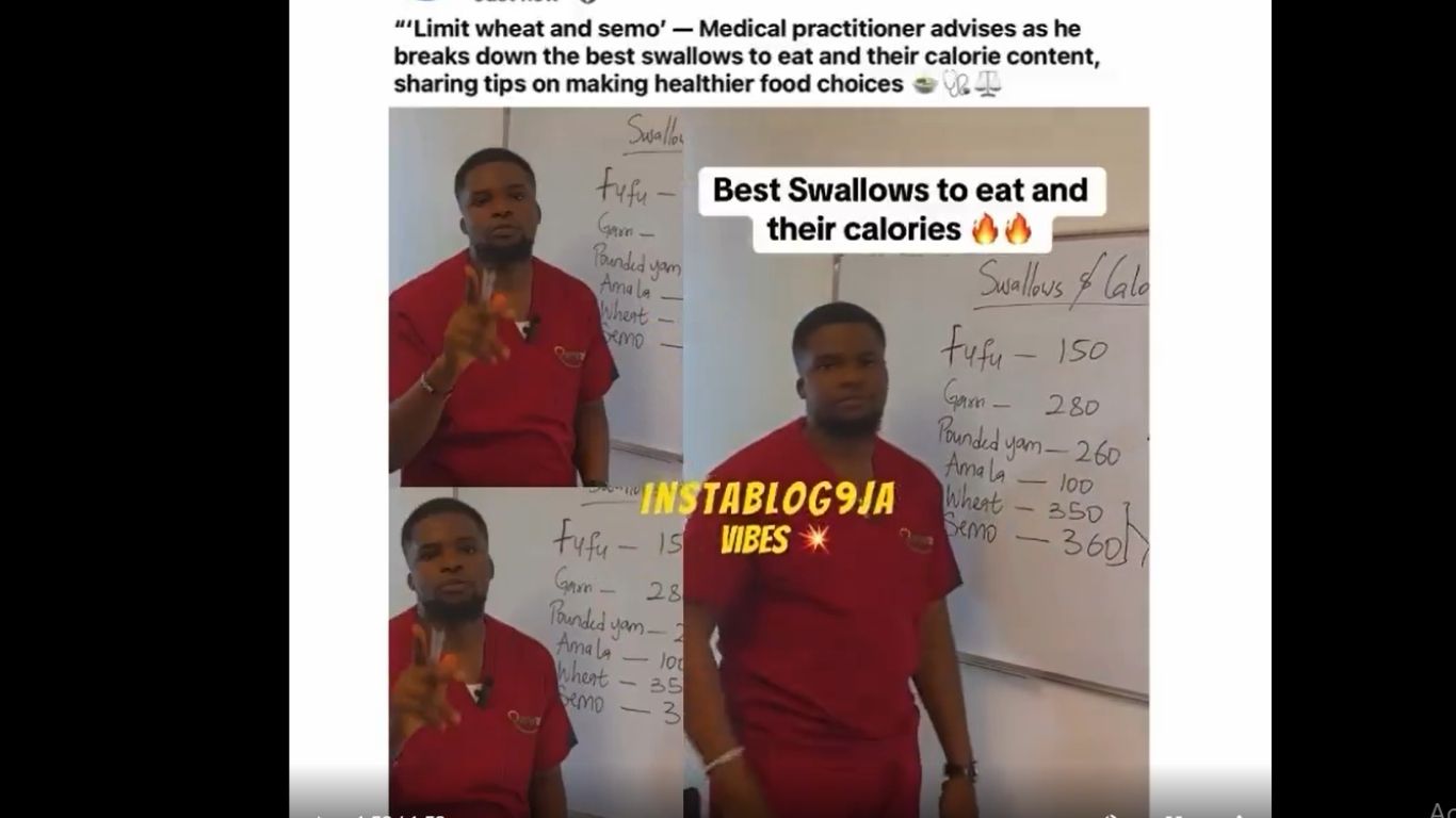 Swallows and Calories: Nutrition Expert Reveals the Healthiest Options for Nigerians